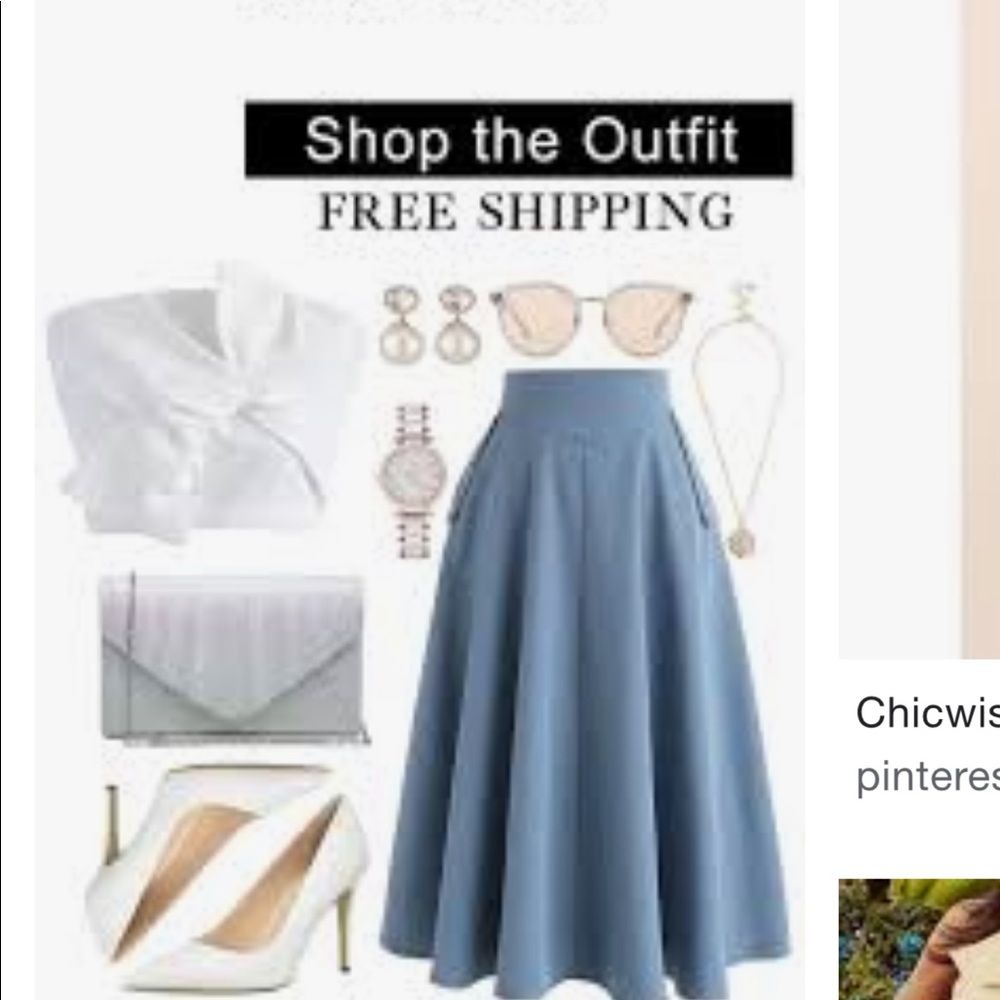 Chicwish top and skirt - Picture 10 of 11
